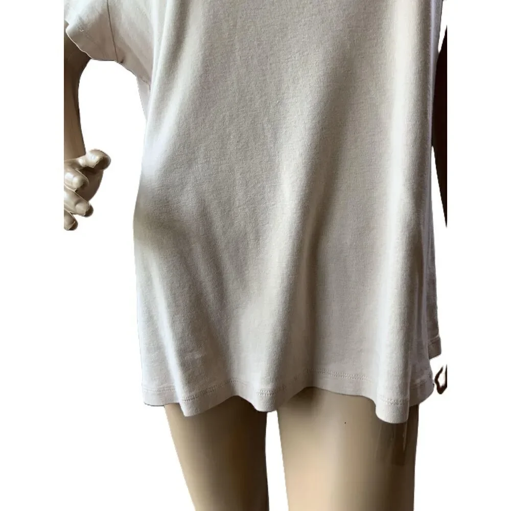 St. John's Bay Pale Pink V-Neck Short Sleeve‎ Basic Tee Size XL